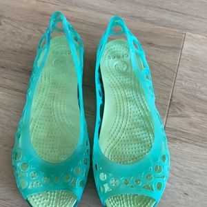 Green crocs